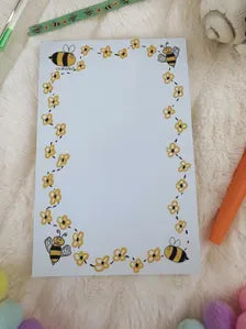 Bumblebee Notepad | Cute Kawaii 4x6 To-Do List Pad, 50 Sheets | Outfolded