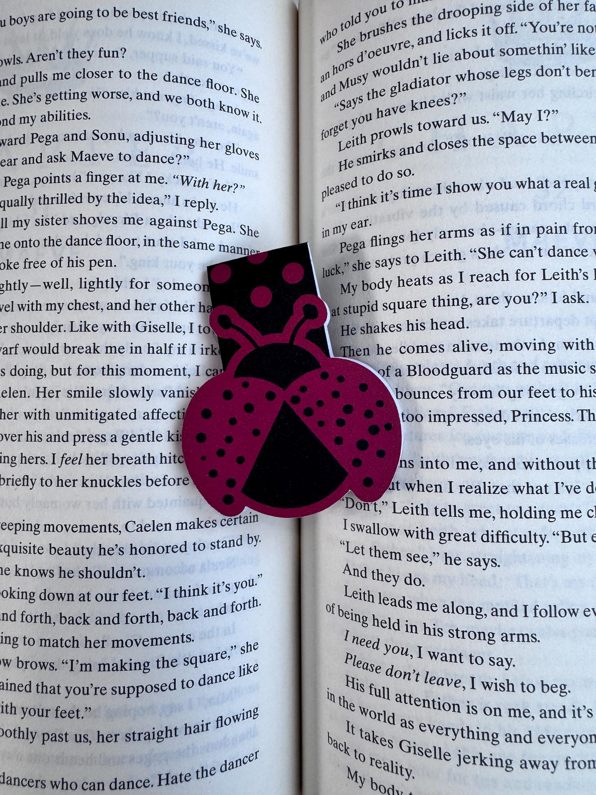 Ladybug Magnetic Bookmark | Hand-Drawn Book Lover Gift
