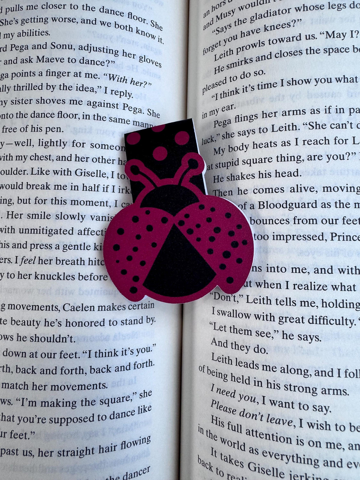 Ladybug Magnetic Bookmark | Hand-Drawn Book Lover Gift