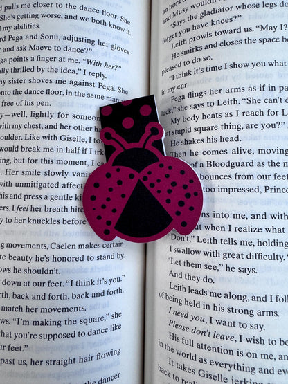 Ladybug Magnetic Bookmark | Hand-Drawn Book Lover Gift