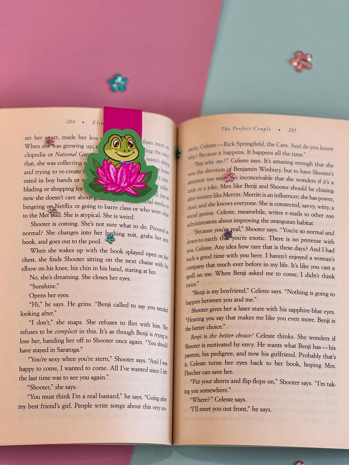 Reading Frog Magnetic Bookmark – Lily Pad Bookish Gift