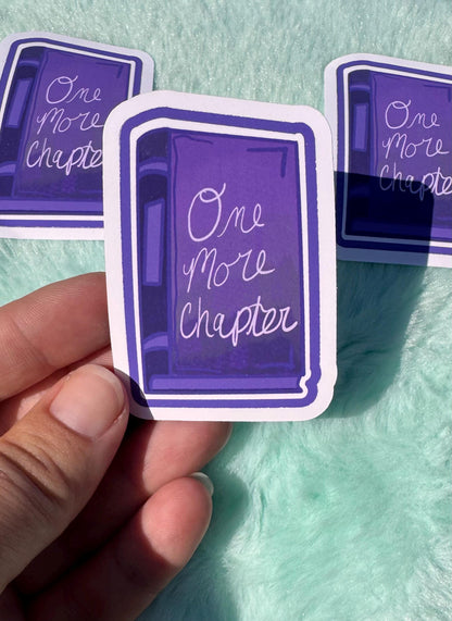 One More Chapter Vinyl Sticker | Purple Book