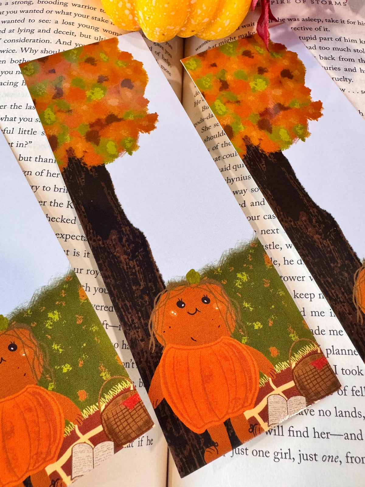 Patch the Pumpkin Fall Bookmark | Autumn Picnic