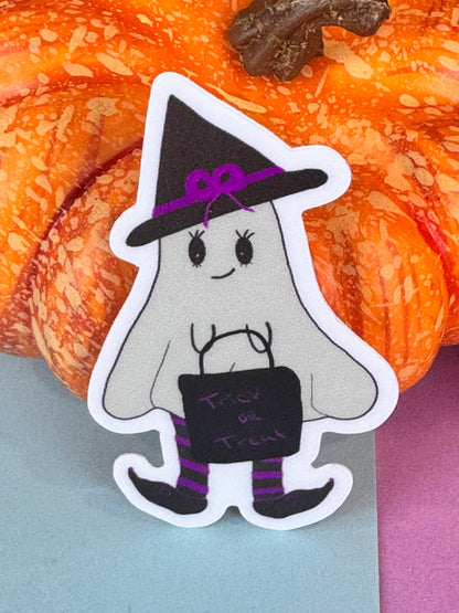 Spirit the Ghost Witch Sticker | Halloween Vinyl
