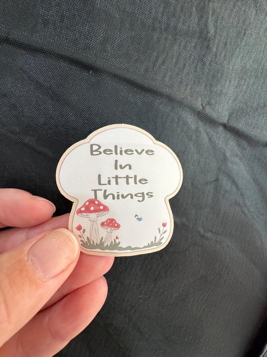 Believe In Little Things - Positive Affirmation Sticker
