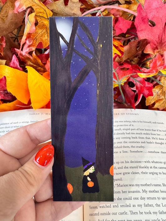 Halloween Witch Bookmark | Trick-or-Treating | Laminated 2 × 6