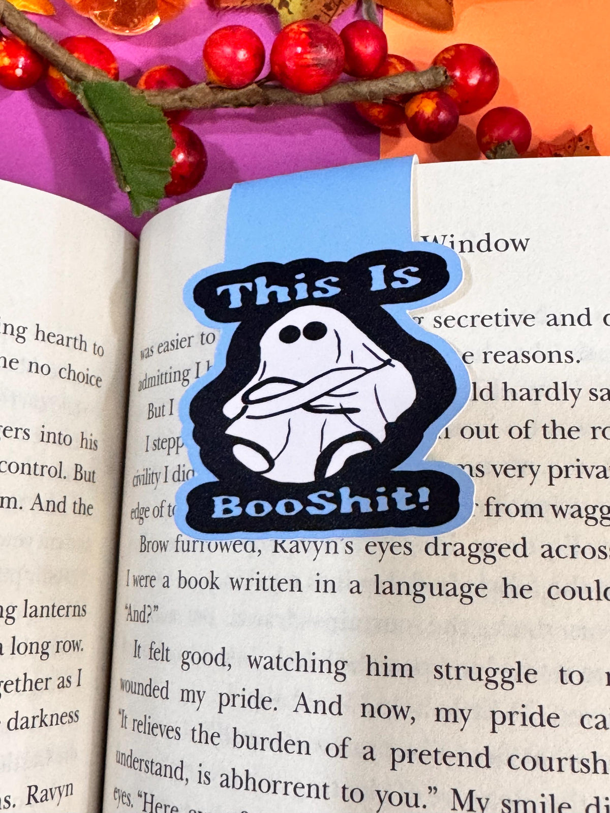 This Is Booshit! Angry Ghost Magnetic Bookmark