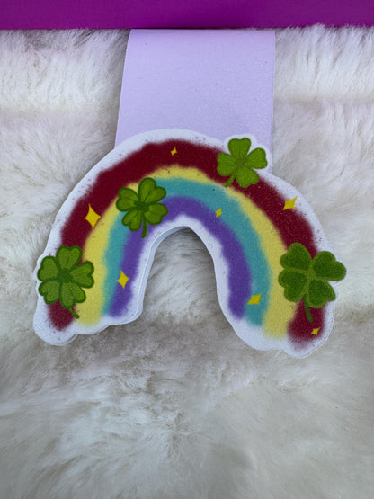 Rainbow and Lucky Clover Magnetic Bookmark