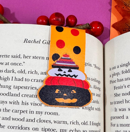 Halloween Magnetic Bookmark – Spooky Jack-o’-Lanterns