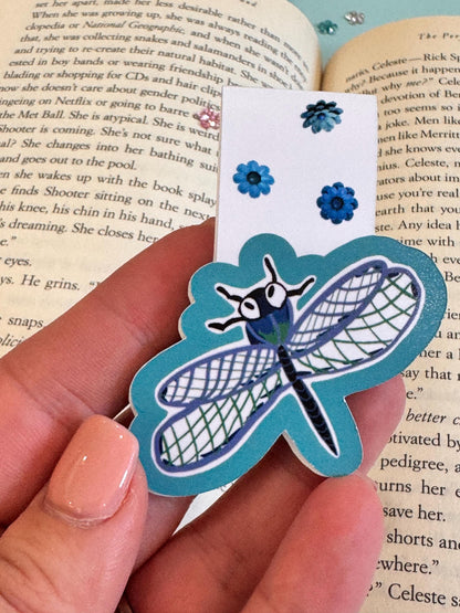 Dragonfly Magnetic Bookmark | Handmade Book Lover Gift