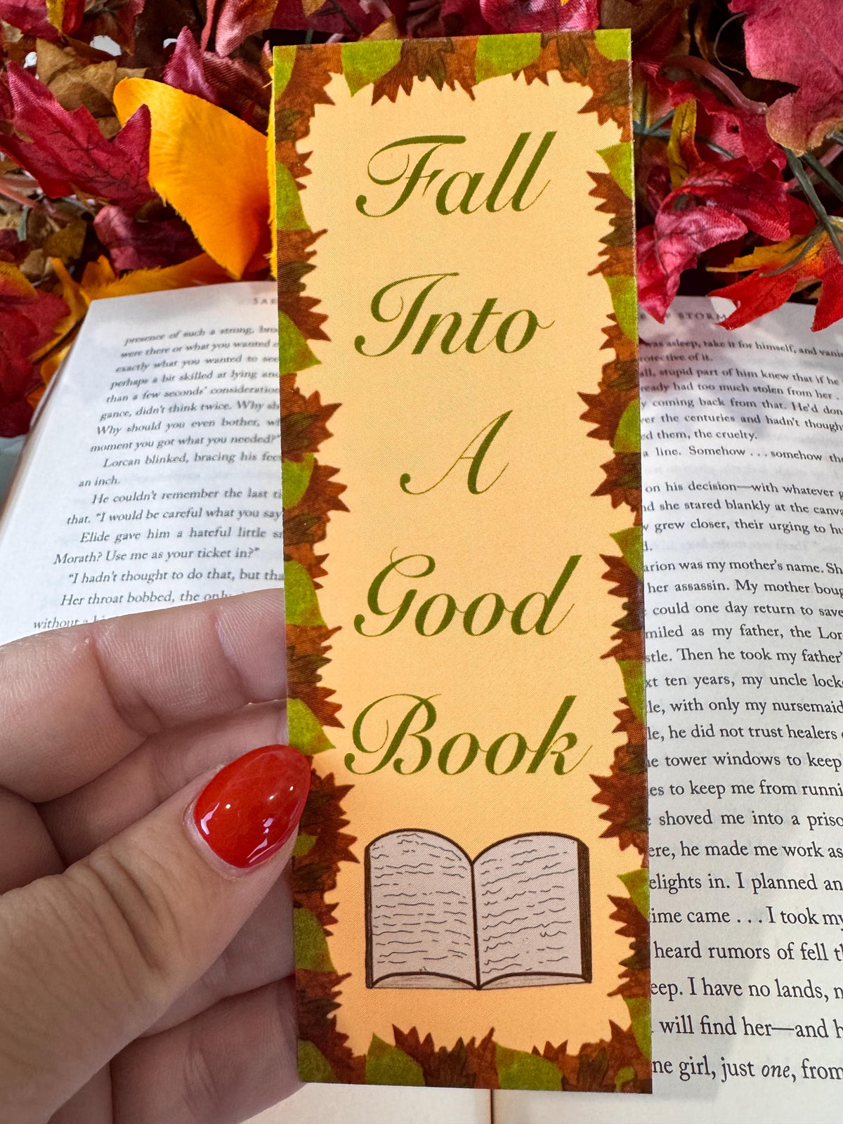 Autumn Leaves Bookmark | Laminated Fall Reading Gift