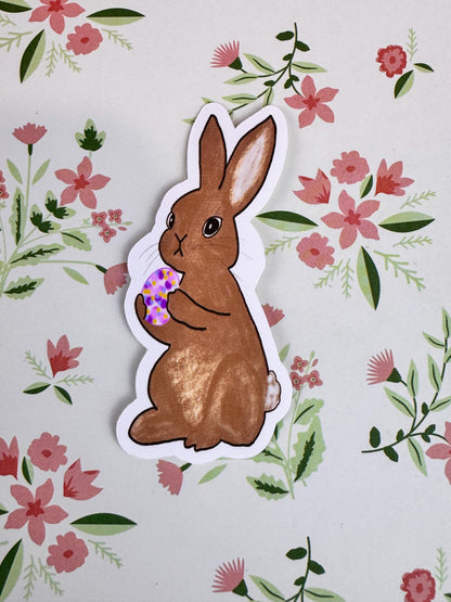 Easter Sticker, Bunny Rabbit, Spring Die Cut For Planners and Agendas