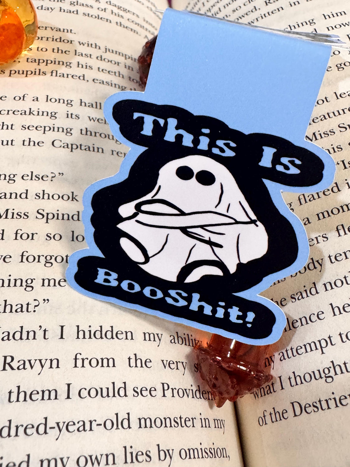 This Is Booshit! Angry Ghost Magnetic Bookmark
