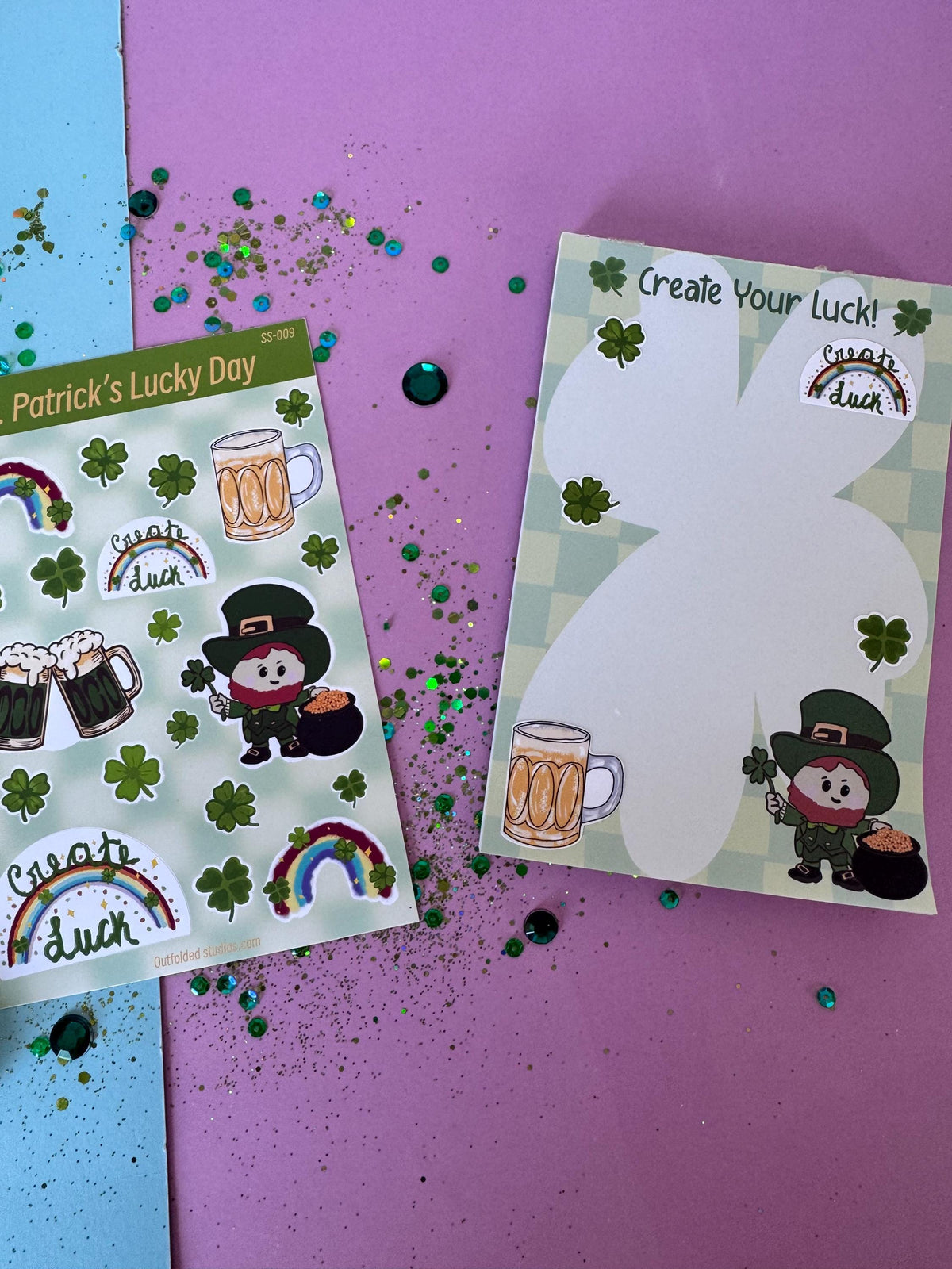 St. Patrick’s Day Sticker Sheet | 20 Lucky Planner Stickers