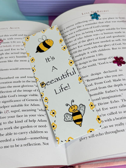 It’s a Beeautiful Life! Bumblebee Bookmark