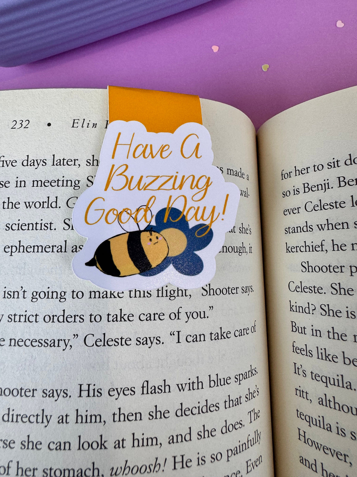 Have a Buzzing Good Day Bumblebee Magnetic Bookmark