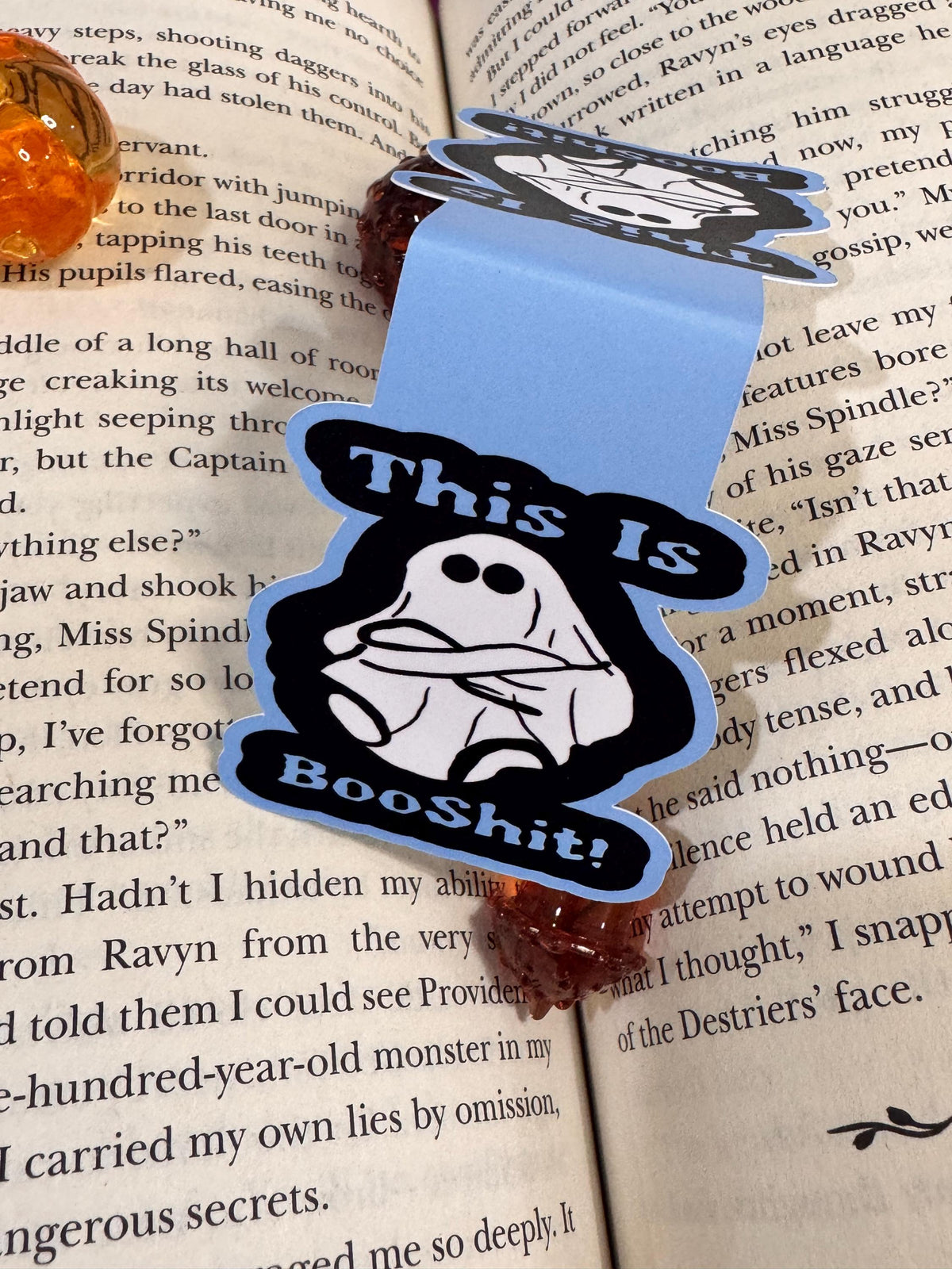 This Is Booshit! Angry Ghost Magnetic Bookmark