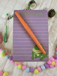 Frog Notepad | Cute Kawaii To-Do List Pad, 4x6, 50 Sheets | Outfolded