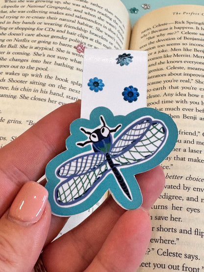 Dragonfly Magnetic Bookmark | Handmade Book Lover Gift