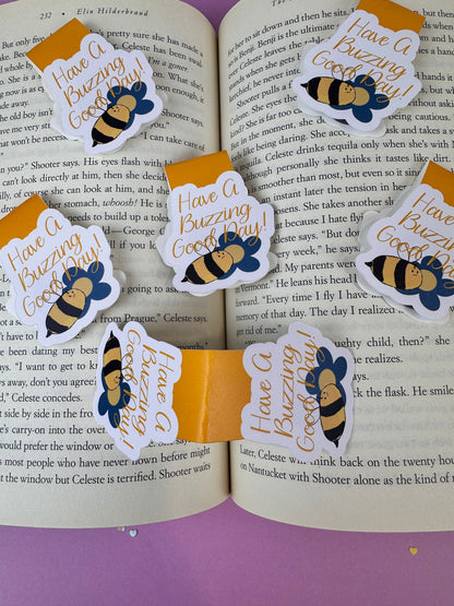 Have a Buzzing Good Day Bumblebee Magnetic Bookmark