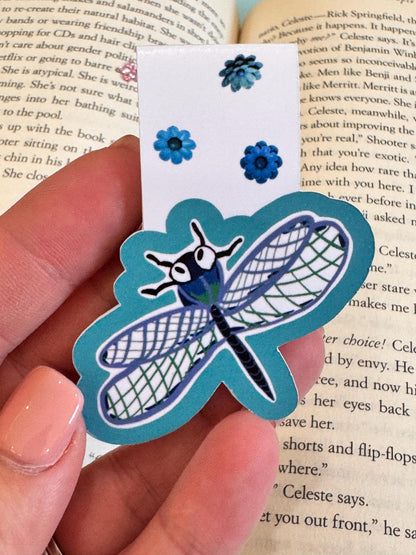 Dragonfly Magnetic Bookmark | Handmade Book Lover Gift