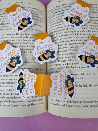 Have a Buzzing Good Day Bumblebee Magnetic Bookmark
