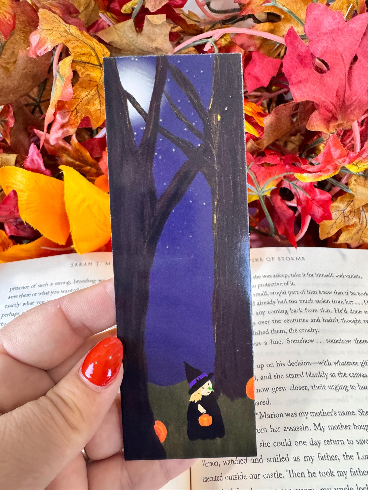 Halloween Witch Bookmark | Trick-or-Treating | Laminated 2 × 6