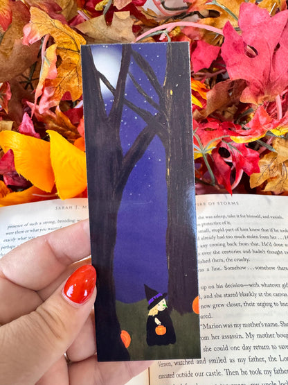 Halloween Witch Bookmark | Trick-or-Treating | Laminated 2 × 6