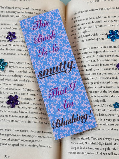 This Book is So SmTy That I am Blushing! Laminated Bookmark