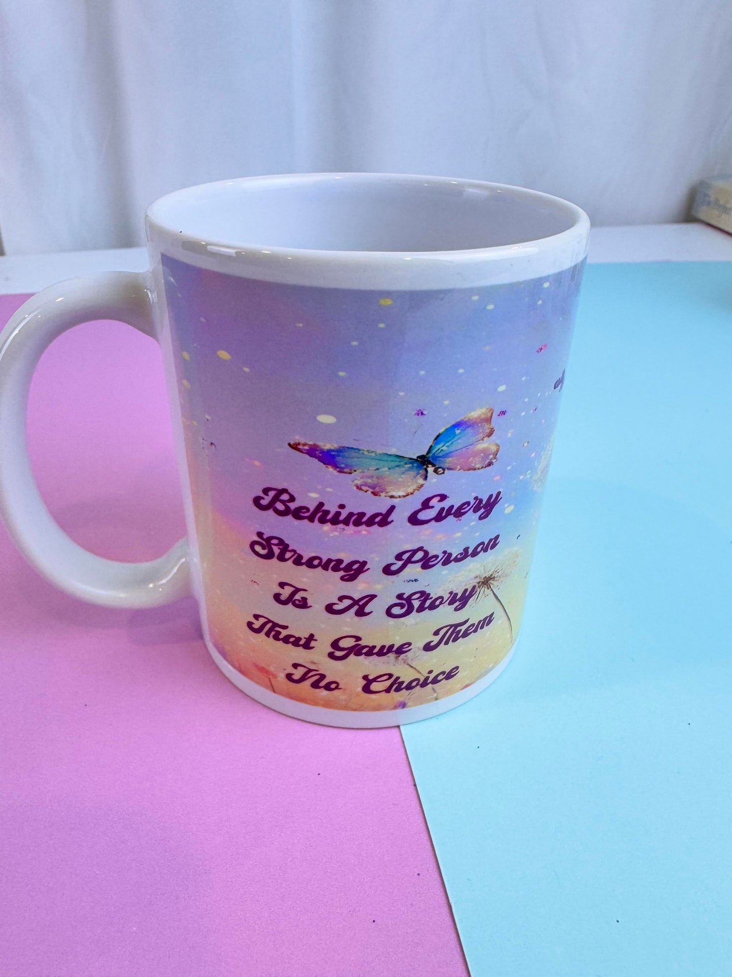 Coffee Mugs With Inspirational Quotes - Gift For Her or Him - Strong Person
