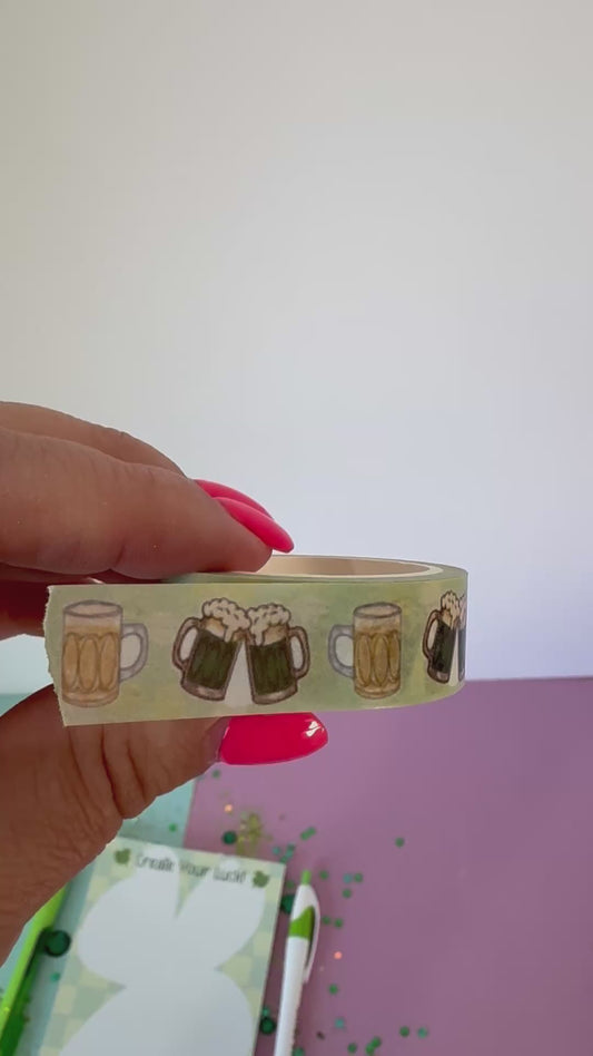 Beer Mug Washi Tape For Adult Planner Pages