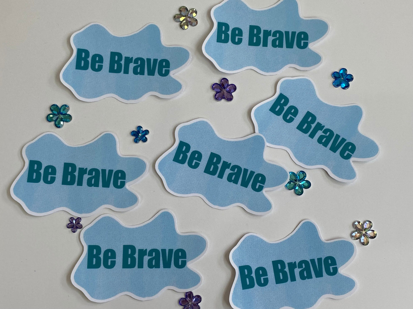 Be Brave Sticker with Water Resistant Laminate, Planner Sticker Kindle Decor