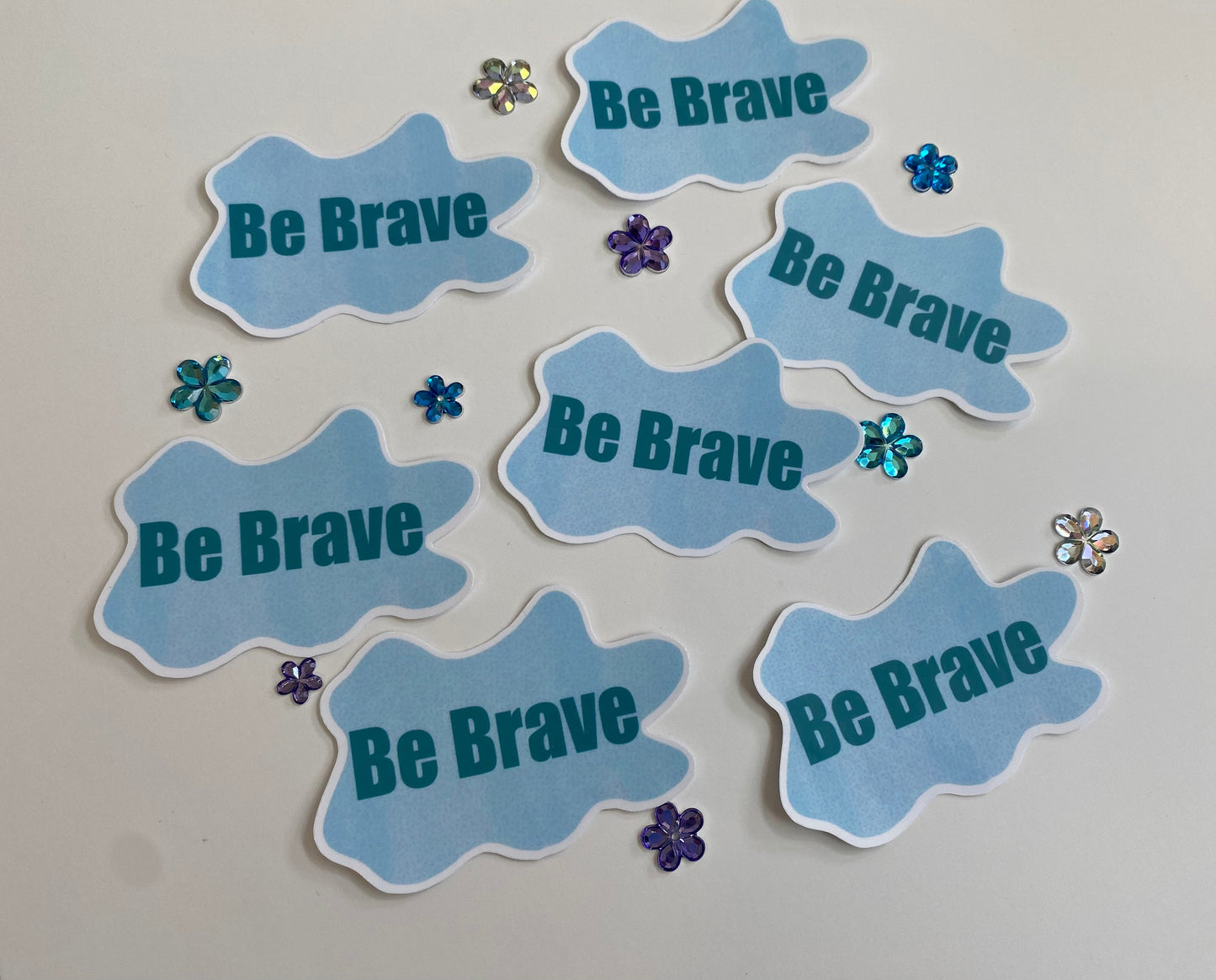 Be Brave Sticker with Water Resistant Laminate, Planner Sticker Kindle Decor