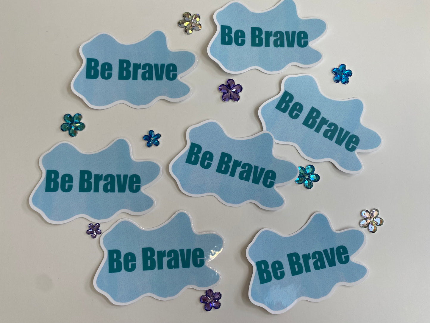 Be Brave Sticker with Water Resistant Laminate, Planner Sticker Kindle Decor